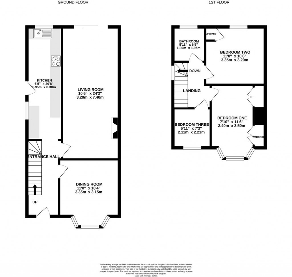 Floorplans For Grasmere Road, Longlevens, Gloucester