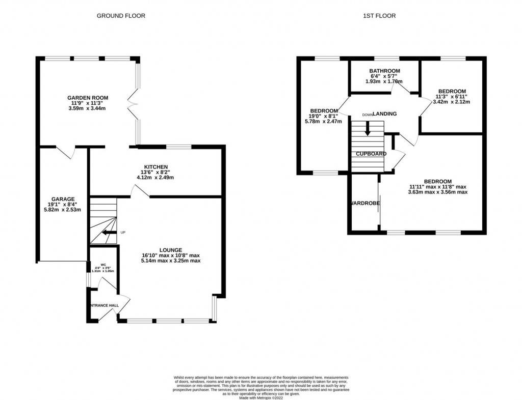 Floorplans For Broad Leys Road, Barnwood, Gloucester