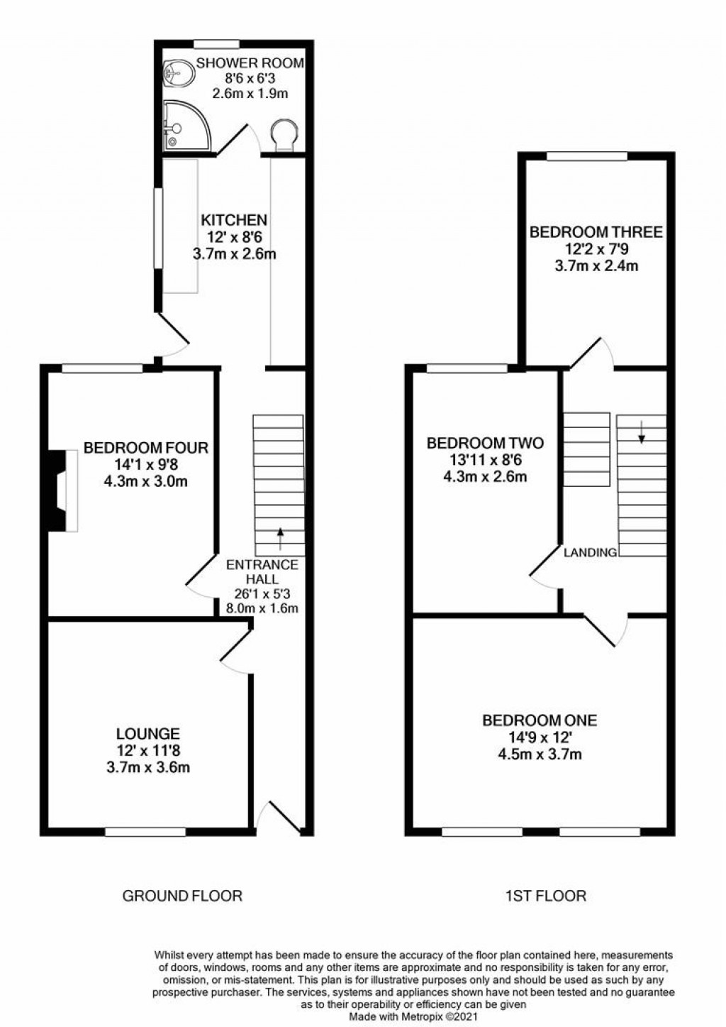 Floorplans For Oxford Road, Kingsholm, Gloucester
