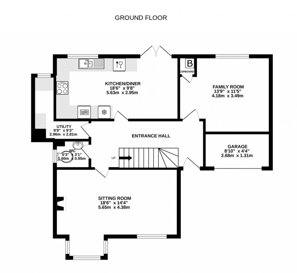 Floorplans For St. Bartholomews Close, Cam, Dursley