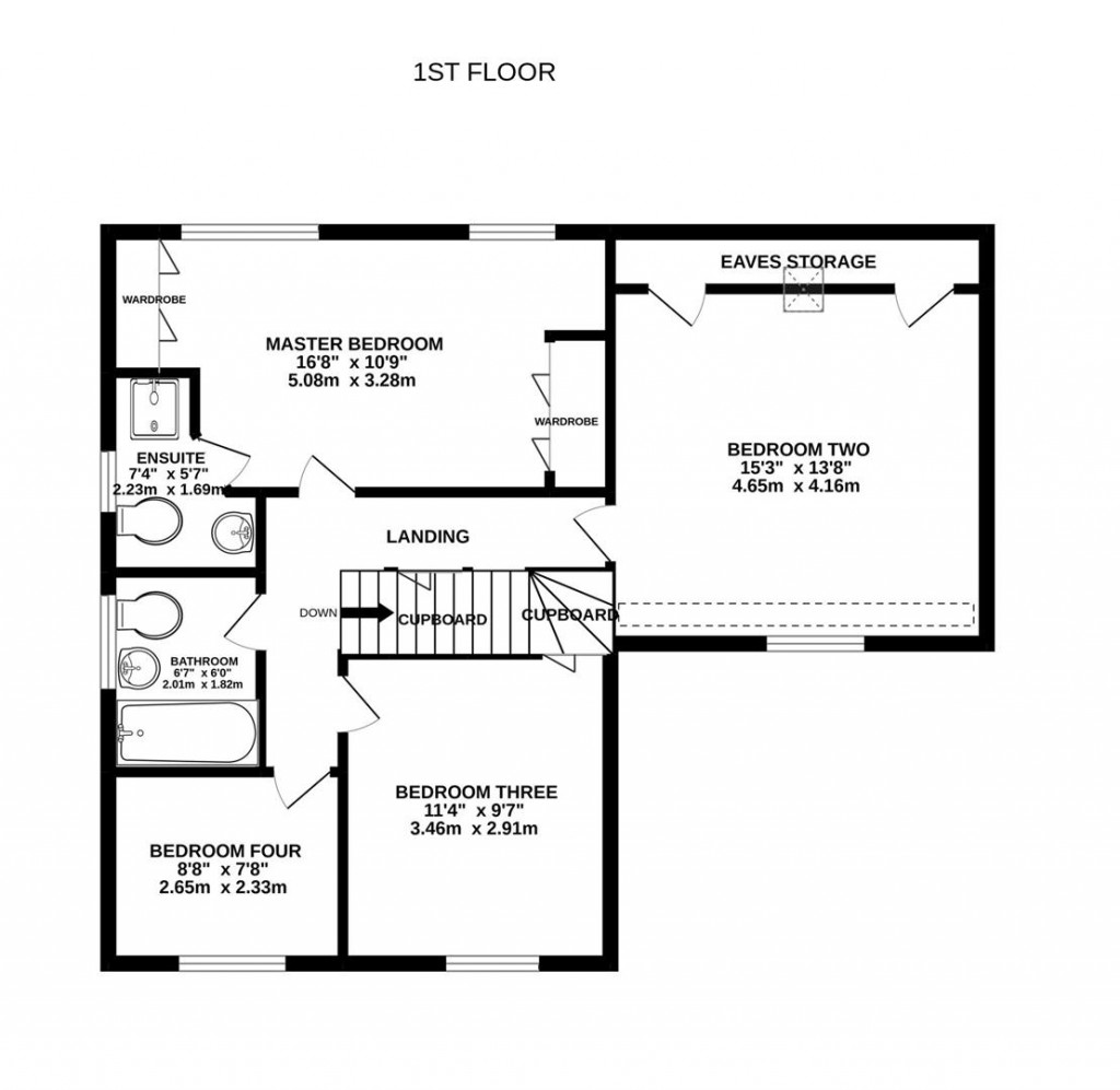 Floorplans For St. Bartholomews Close, Cam, Dursley