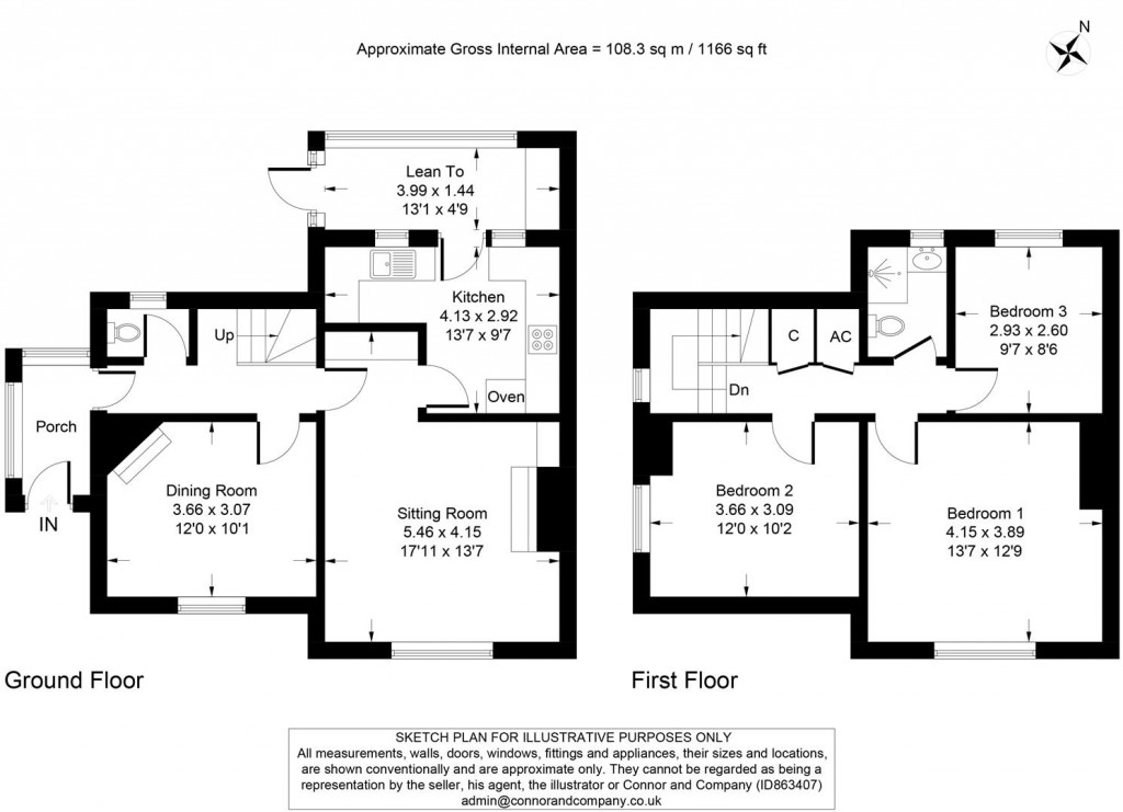 Floorplans For Tennyson Road, St Mark's, Cheltenham