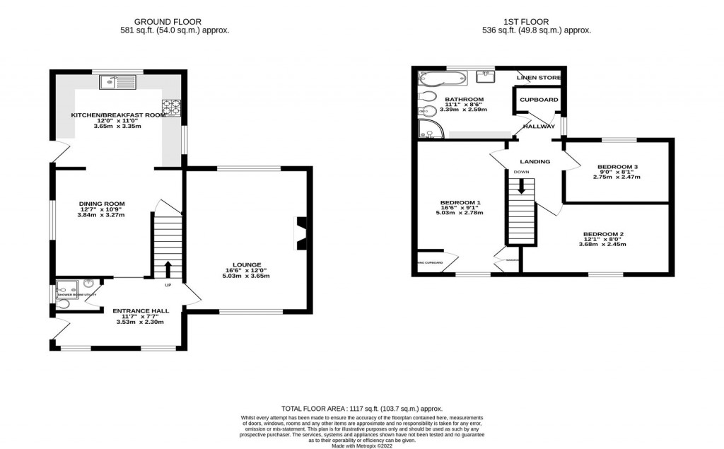 Floorplans For North Road West, The Reddings, Cheltenham