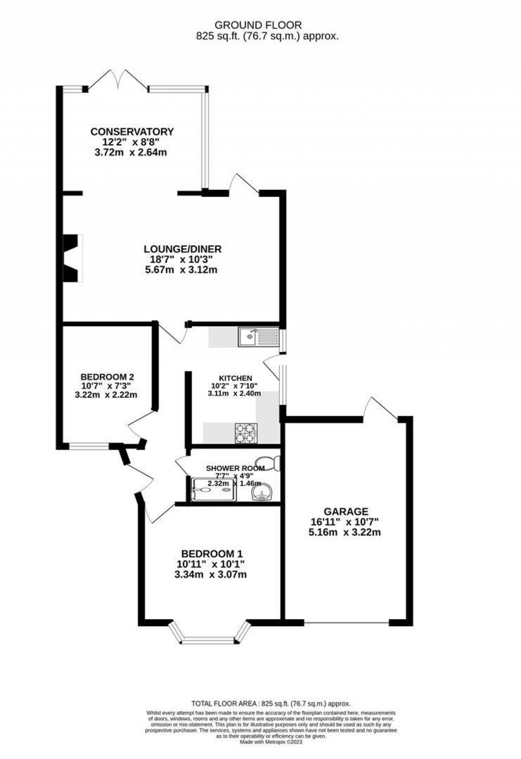 Floorplans For Tyndale Road, Hucclecote, Gloucester