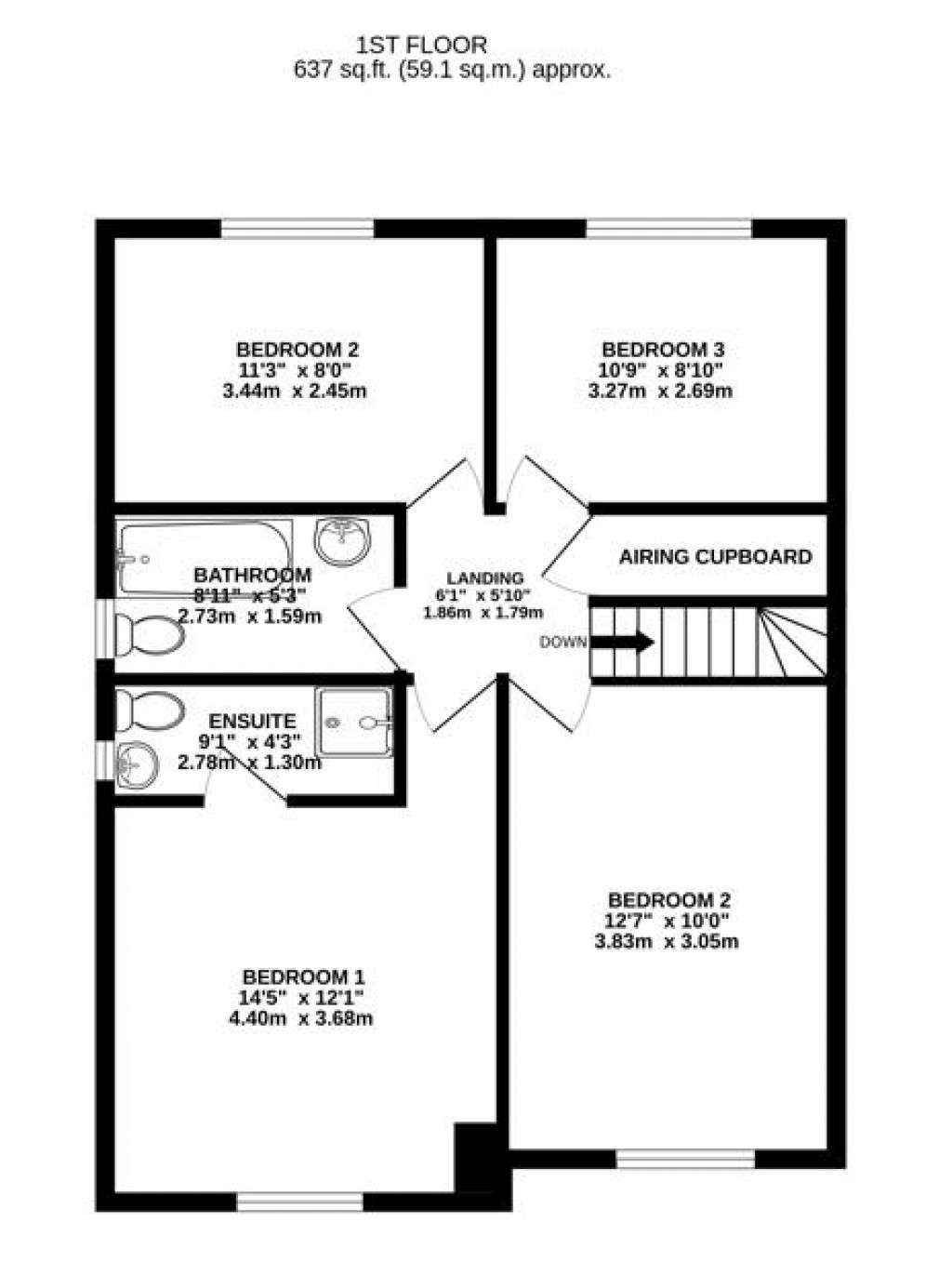 Floorplans For Willow Close, Dursley