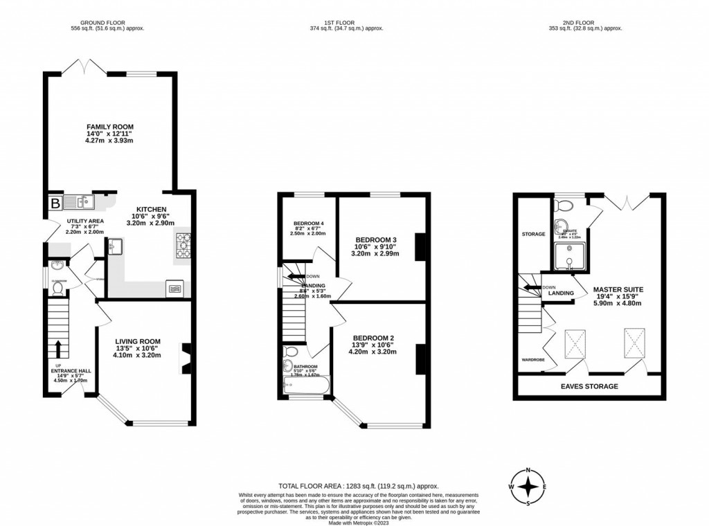 Floorplans For Meadway Road, Stonehouse