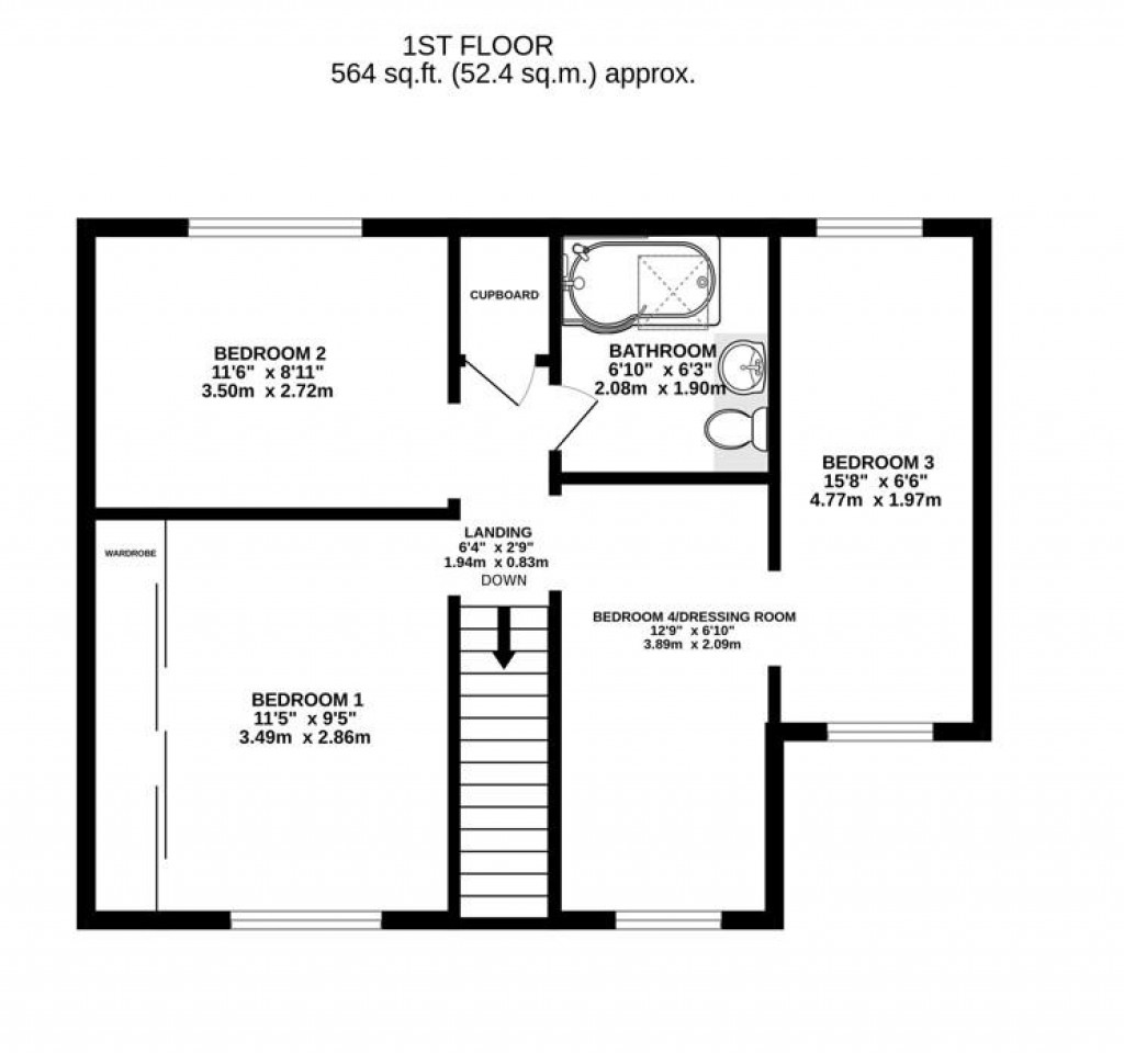 Floorplans For Elm Close, Kings Stanley, Stonehouse