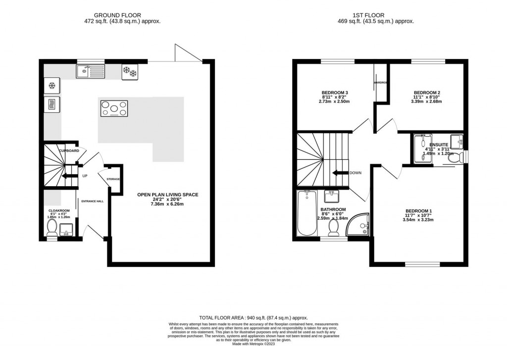 Floorplans For Wharfdale Way, Stonehouse