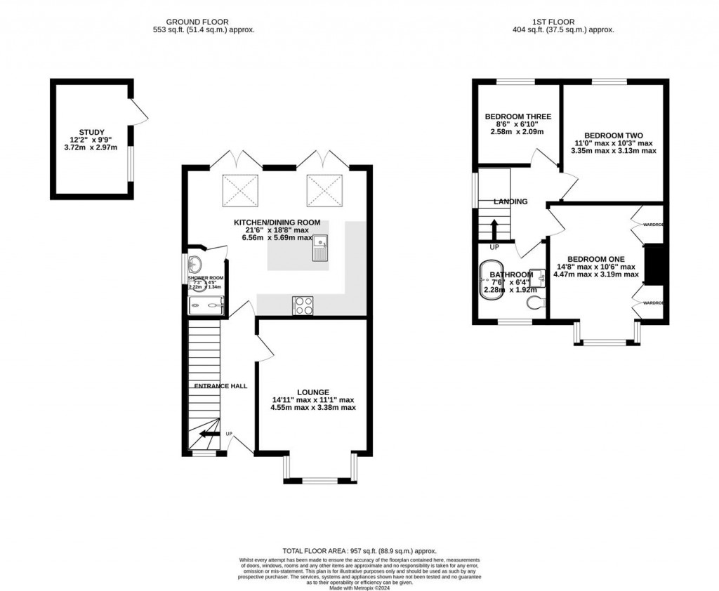 Floorplans For Oxstalls Lane, Longlevens, Gloucester