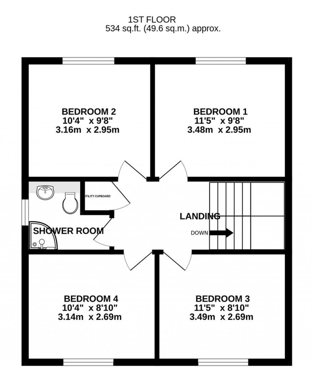 Floorplans For Hucclecote Road, Gloucester