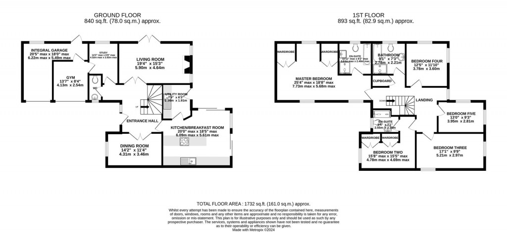 Floorplans For Canal Way, Over, Gloucester