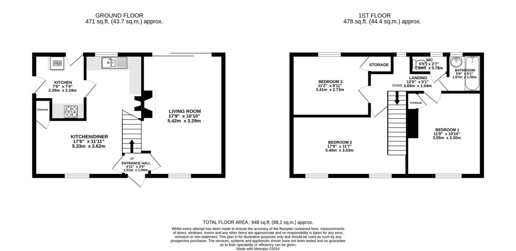 Floorplans For Park Road, Stonehouse