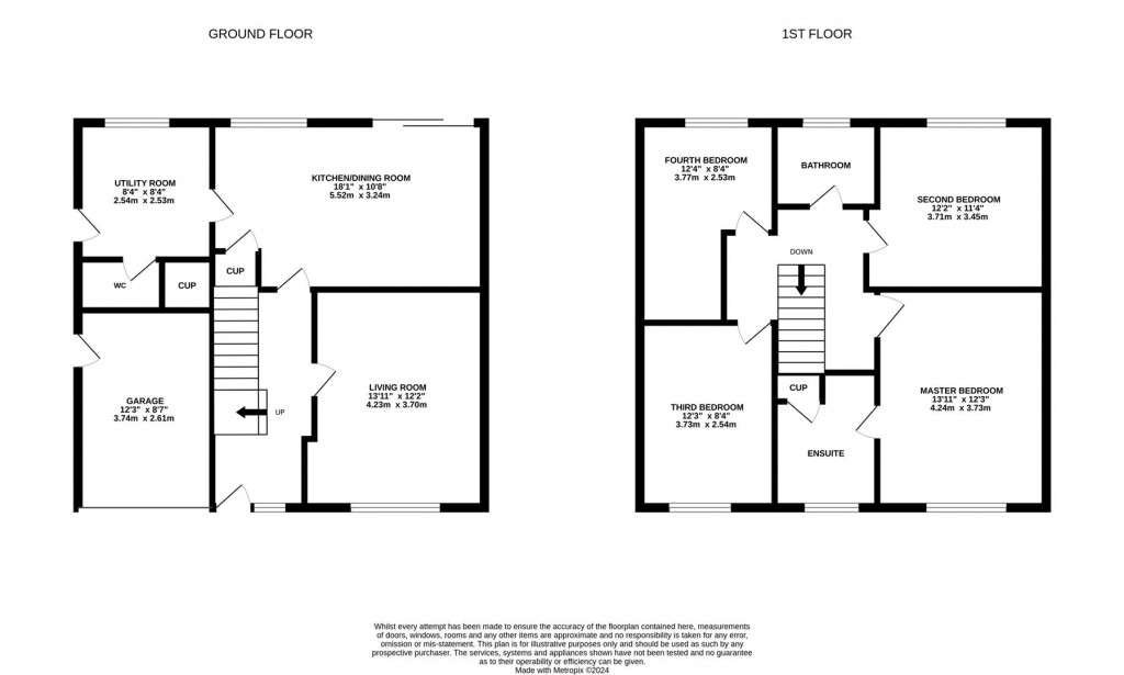 Floorplans For Lambourne Avenue, Huntley, Gloucester