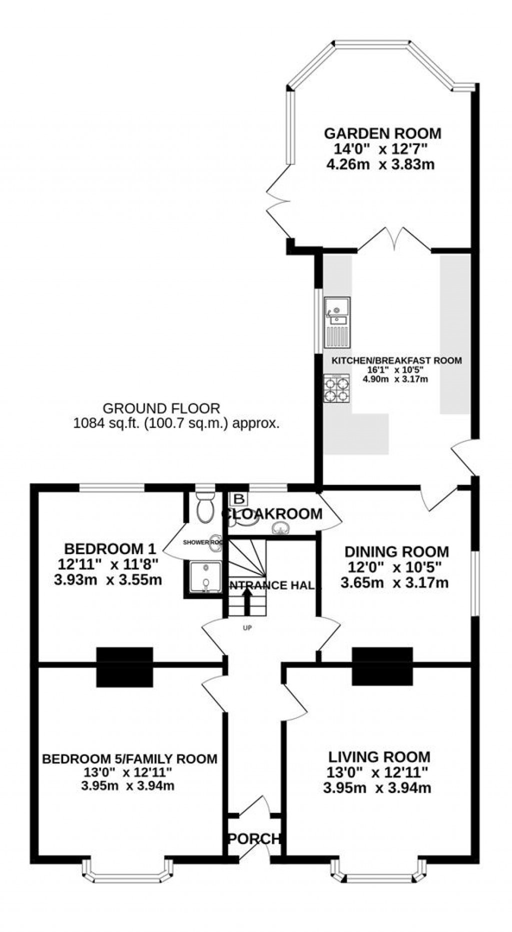 Floorplans For Larkhay Road, Hucclecote, Gloucester