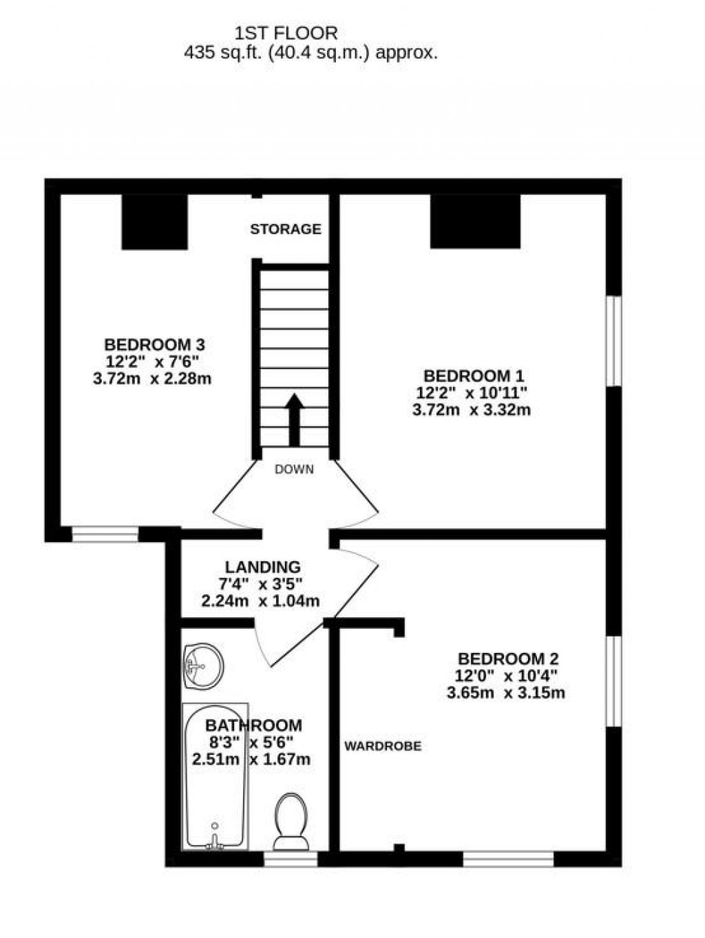 Floorplans For Middle Street, Eastington, Stonehouse