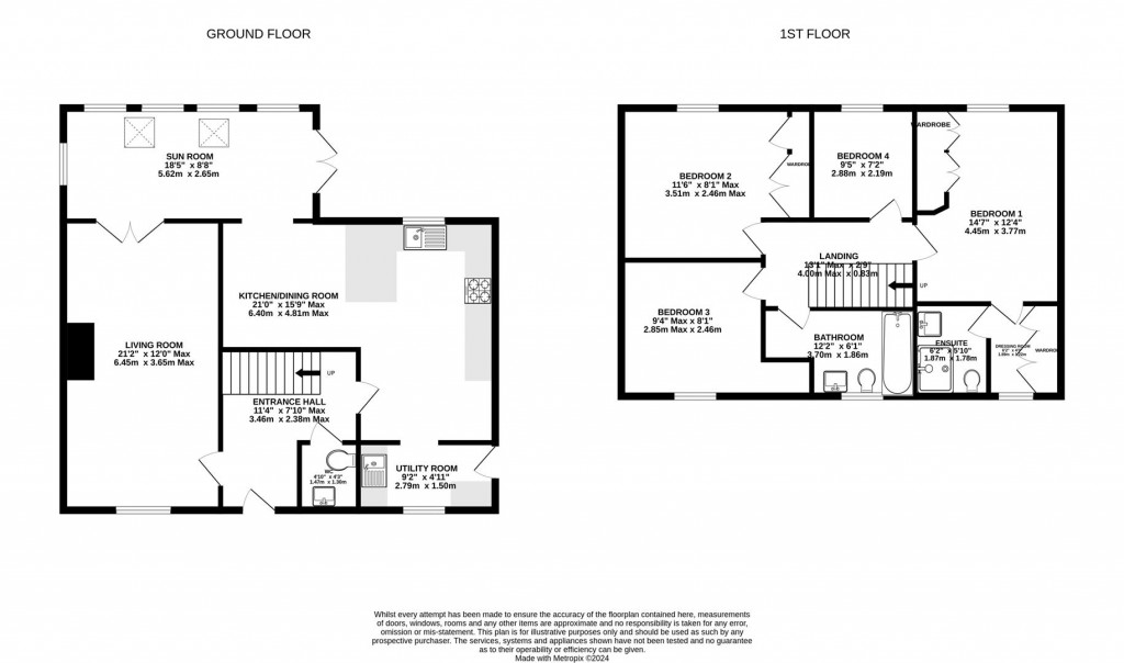 Floorplans For The Anchorage, Hempsted, Gloucester