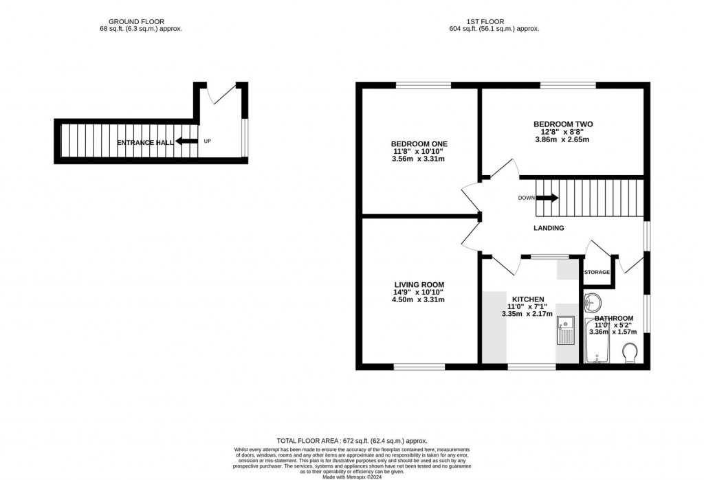 Floorplans For Hendingham Close, Tuffley, Gloucester