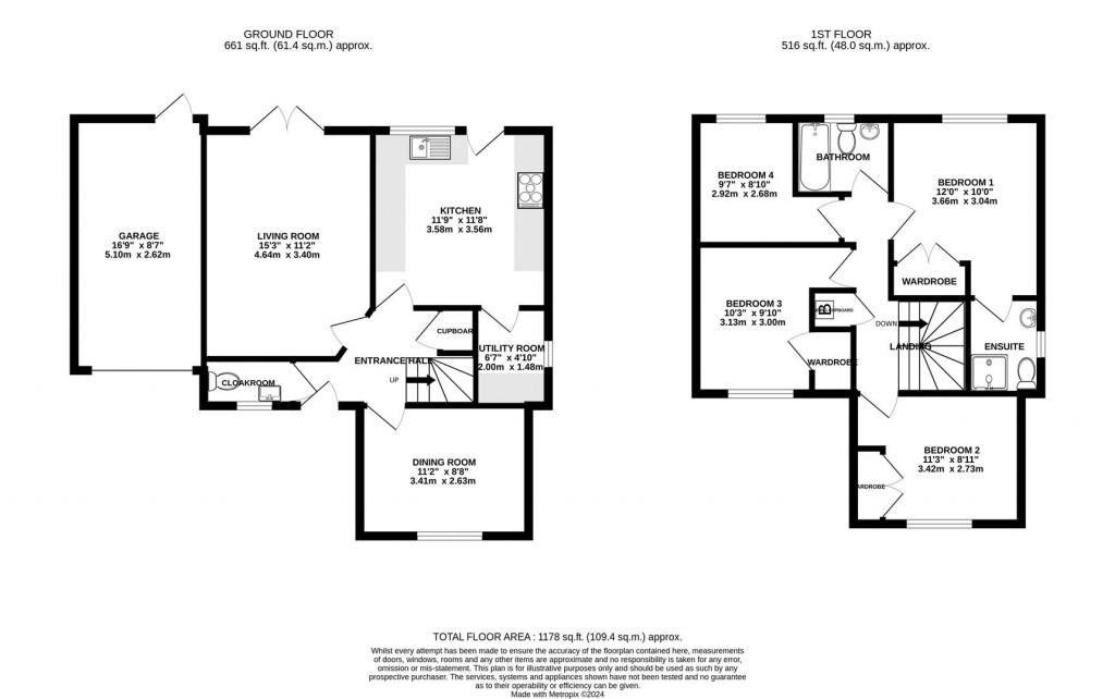 Floorplans For Hathorn Road, Hucclecote, Gloucester