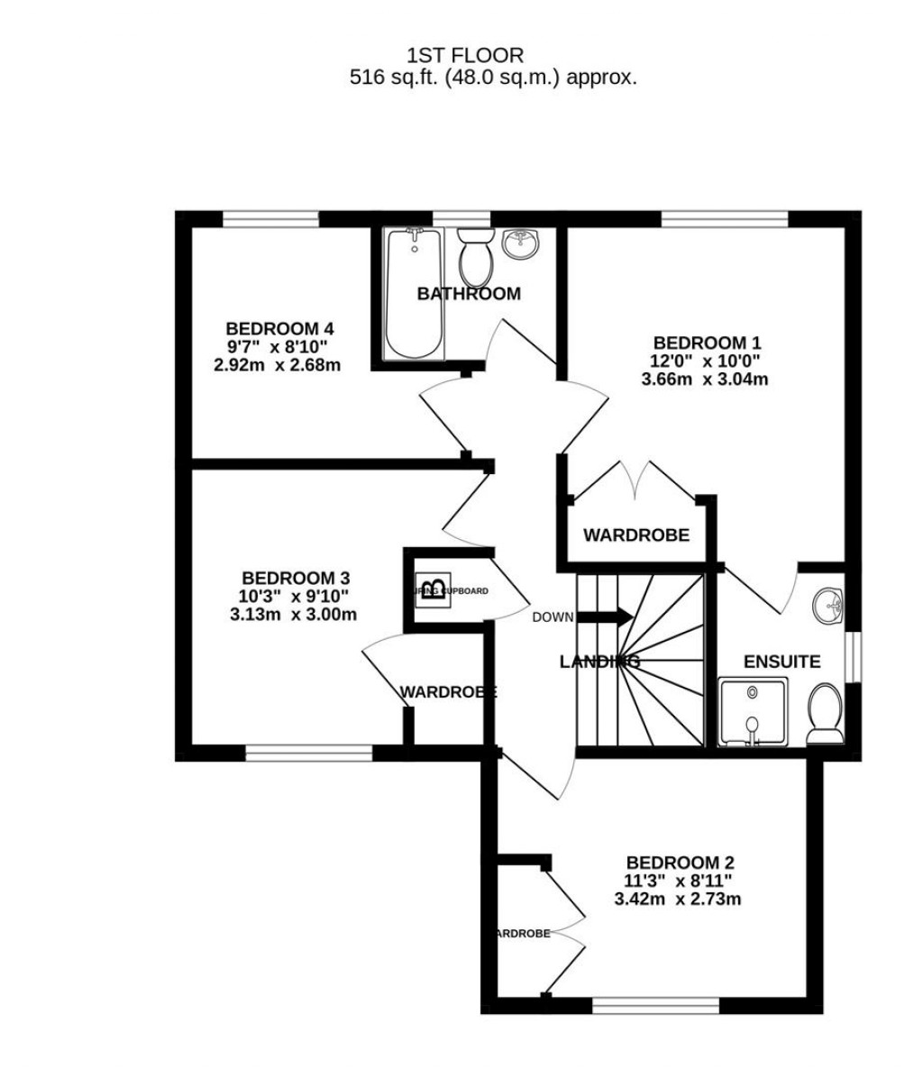 Floorplans For Hathorn Road, Hucclecote, Gloucester