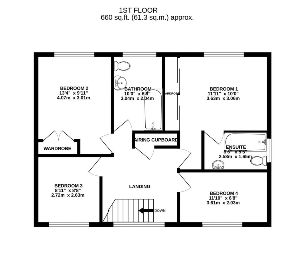 Floorplans For James Grieve Road, Abbeymead, Gloucester