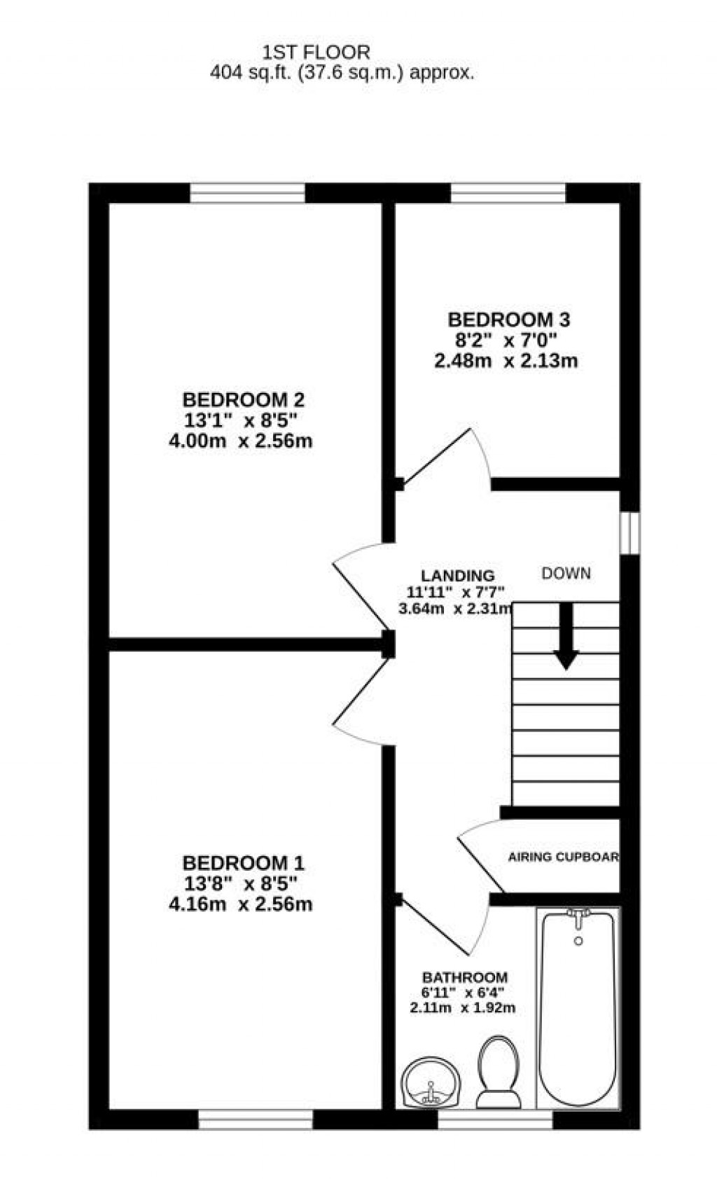 Floorplans For St. Georges Avenue, Kings Stanley, Stonehouse