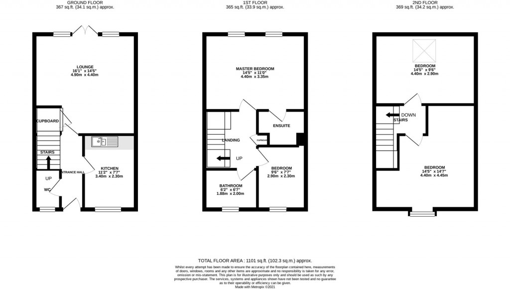 Floorplans For Kingsway, Quedgeley, Gloucester
