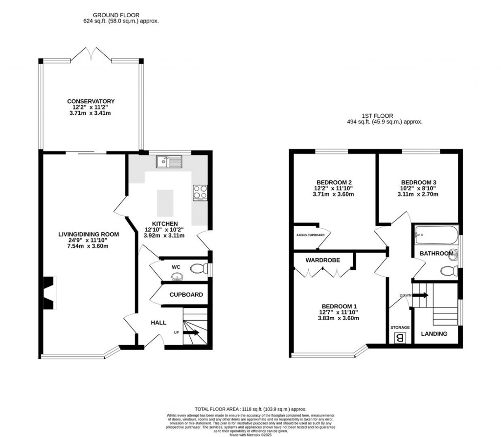 Floorplans For Hurcombe Way, Brockworth, Gloucester