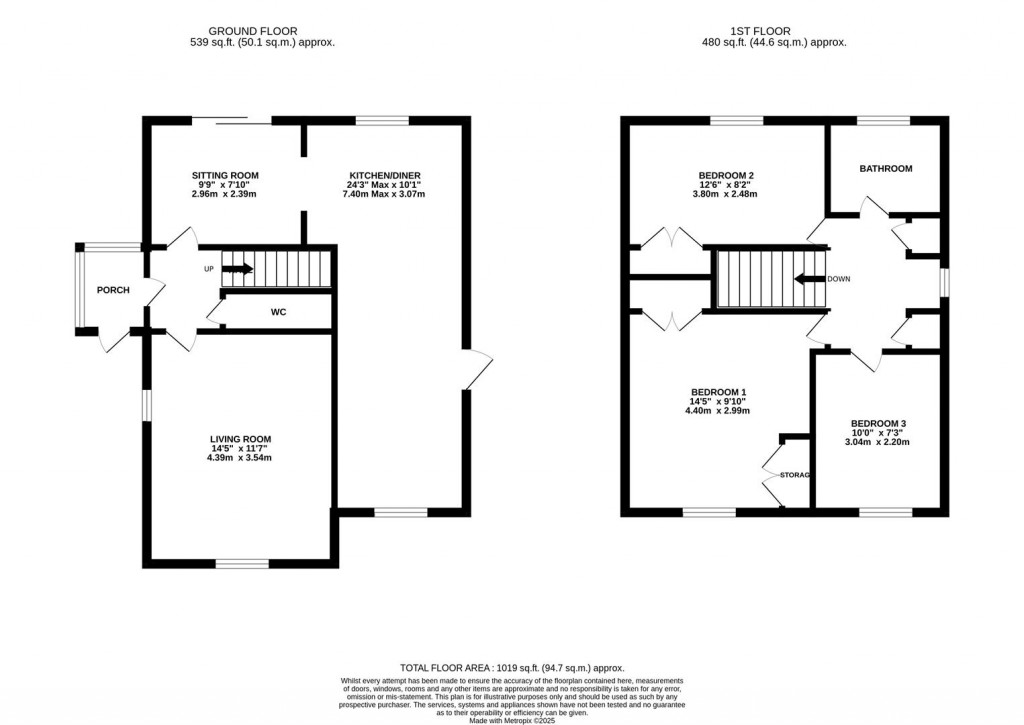 Floorplans For Blenheim Drive, Newent