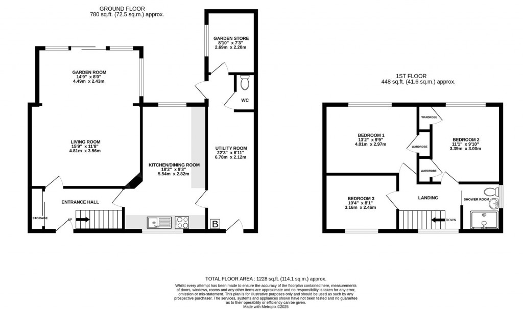 Floorplans For Elmgrove Road, Hucclecote, Gloucester