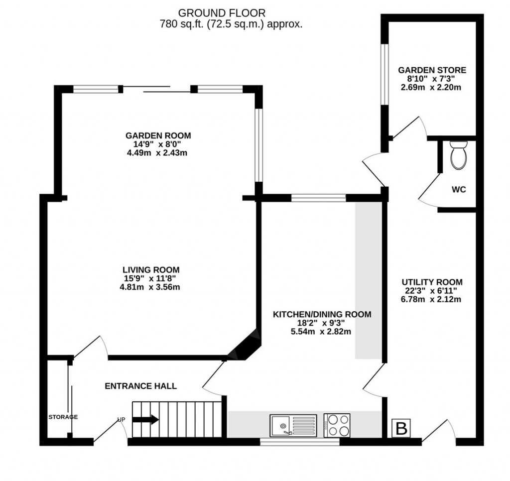 Floorplans For Elmgrove Road, Hucclecote, Gloucester