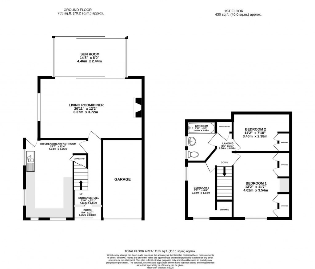 Floorplans For Arundel Drive, Rodborough, Stroud