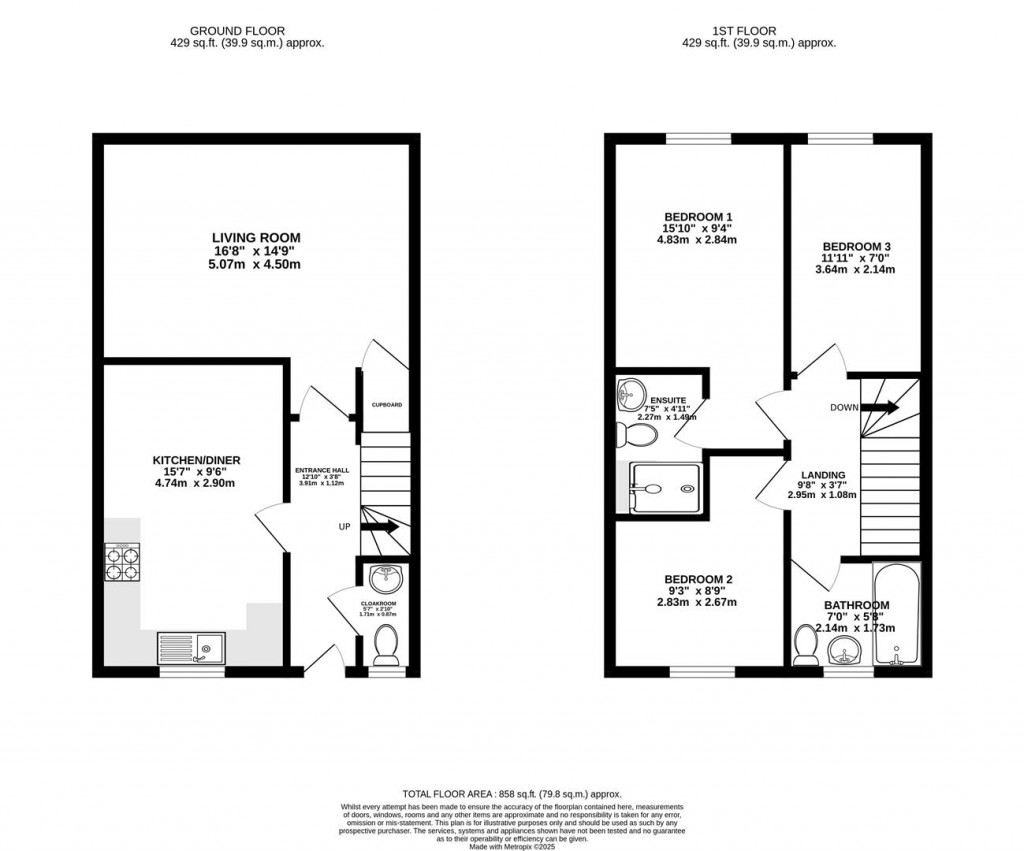 Floorplans For Cyril Cowley Close, Great Oldbury, Stonehouse