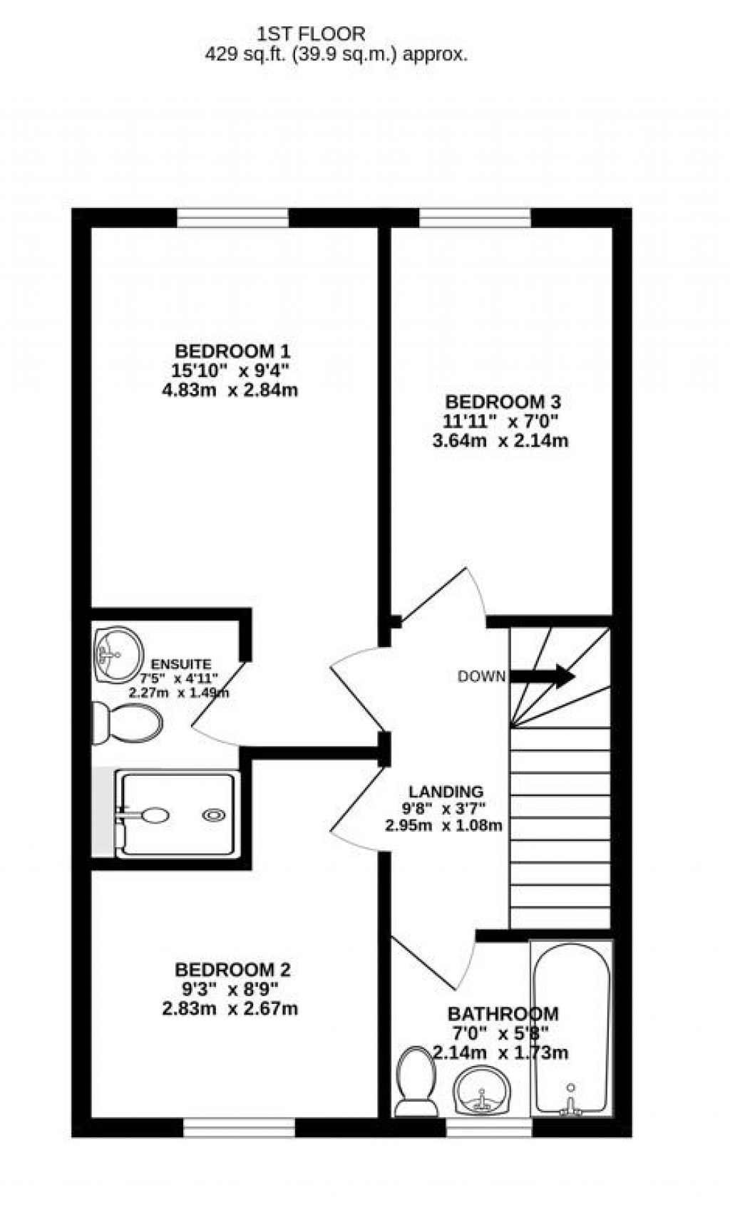 Floorplans For Cyril Cowley Close, Great Oldbury, Stonehouse
