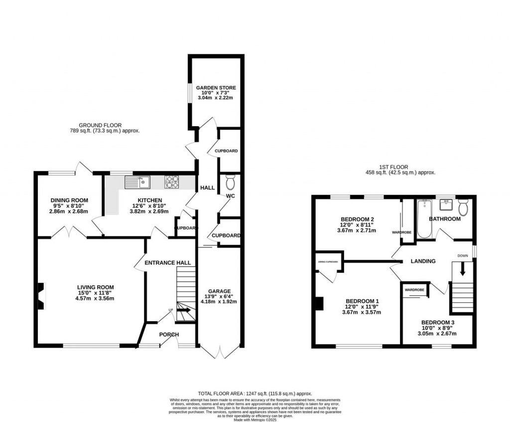Floorplans For Elmgrove Road, Hucclecote, Gloucester