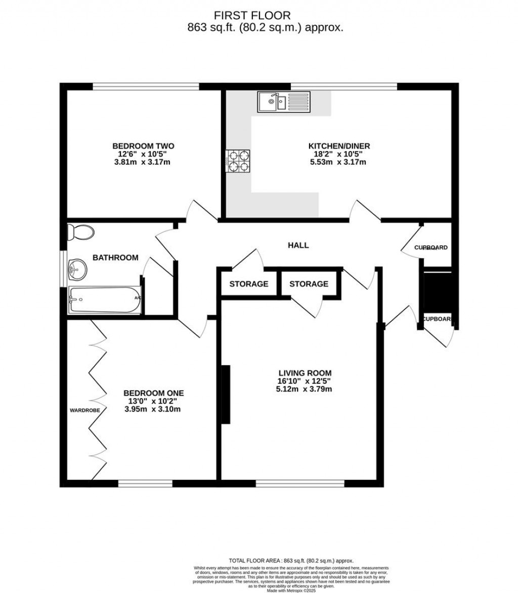 Floorplans For Tanners Close, Brockworth, Gloucester