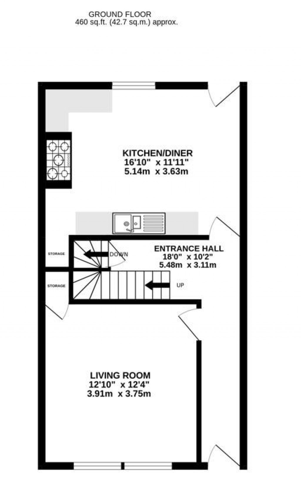 Floorplans For Regent Street, Stonehouse
