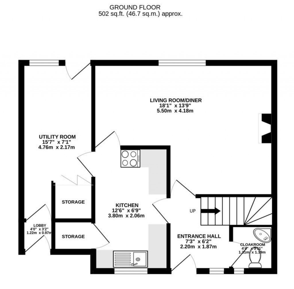 Floorplans For Orchard Road, Ebley, Stroud