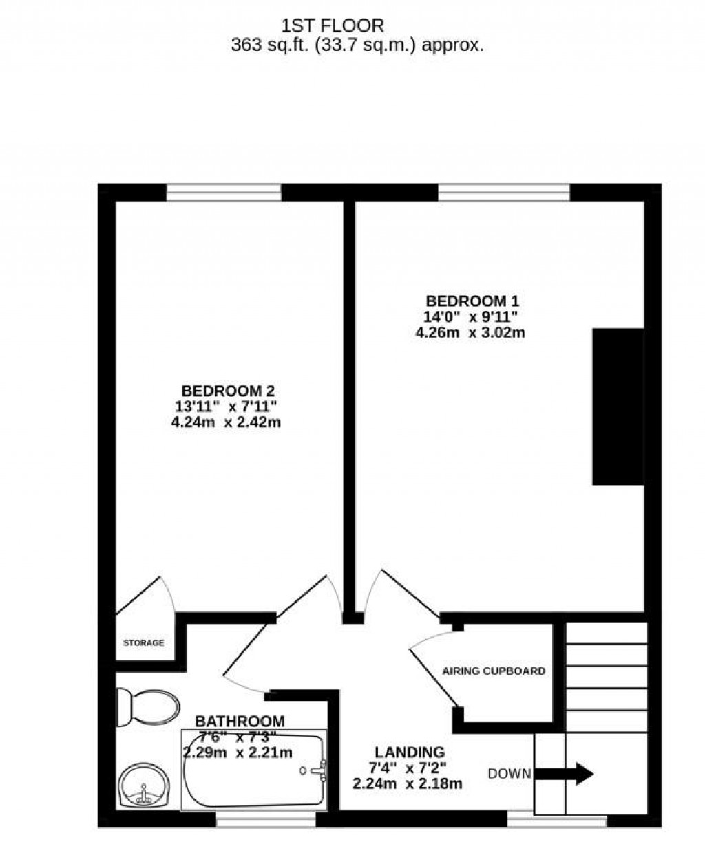 Floorplans For Orchard Road, Ebley, Stroud