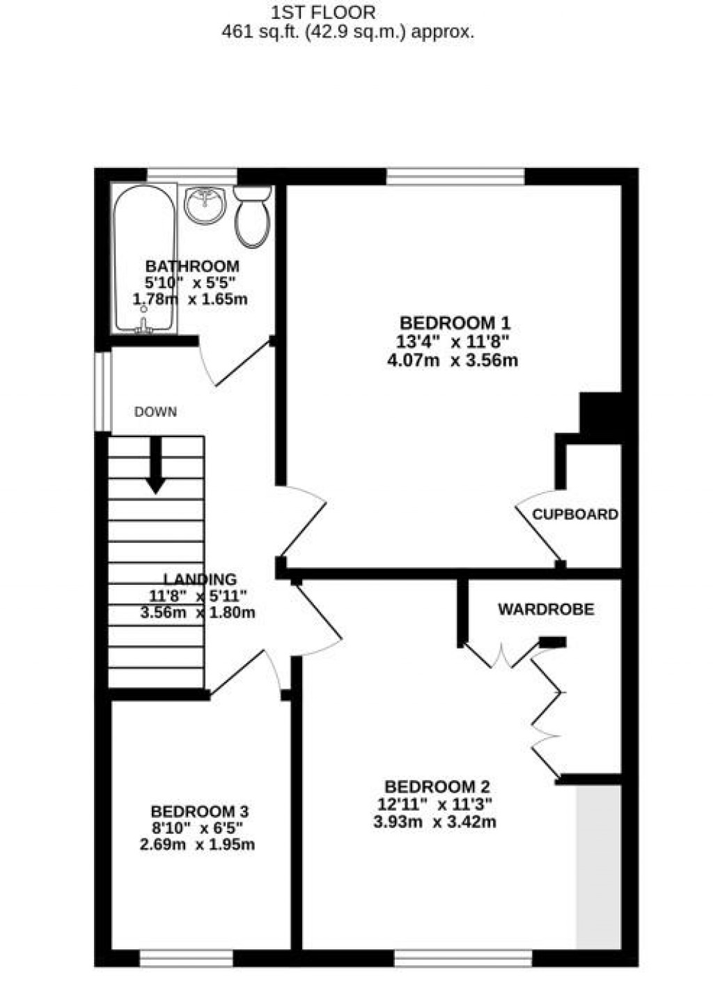 Floorplans For Box Road Avenue, Cam, Dursley