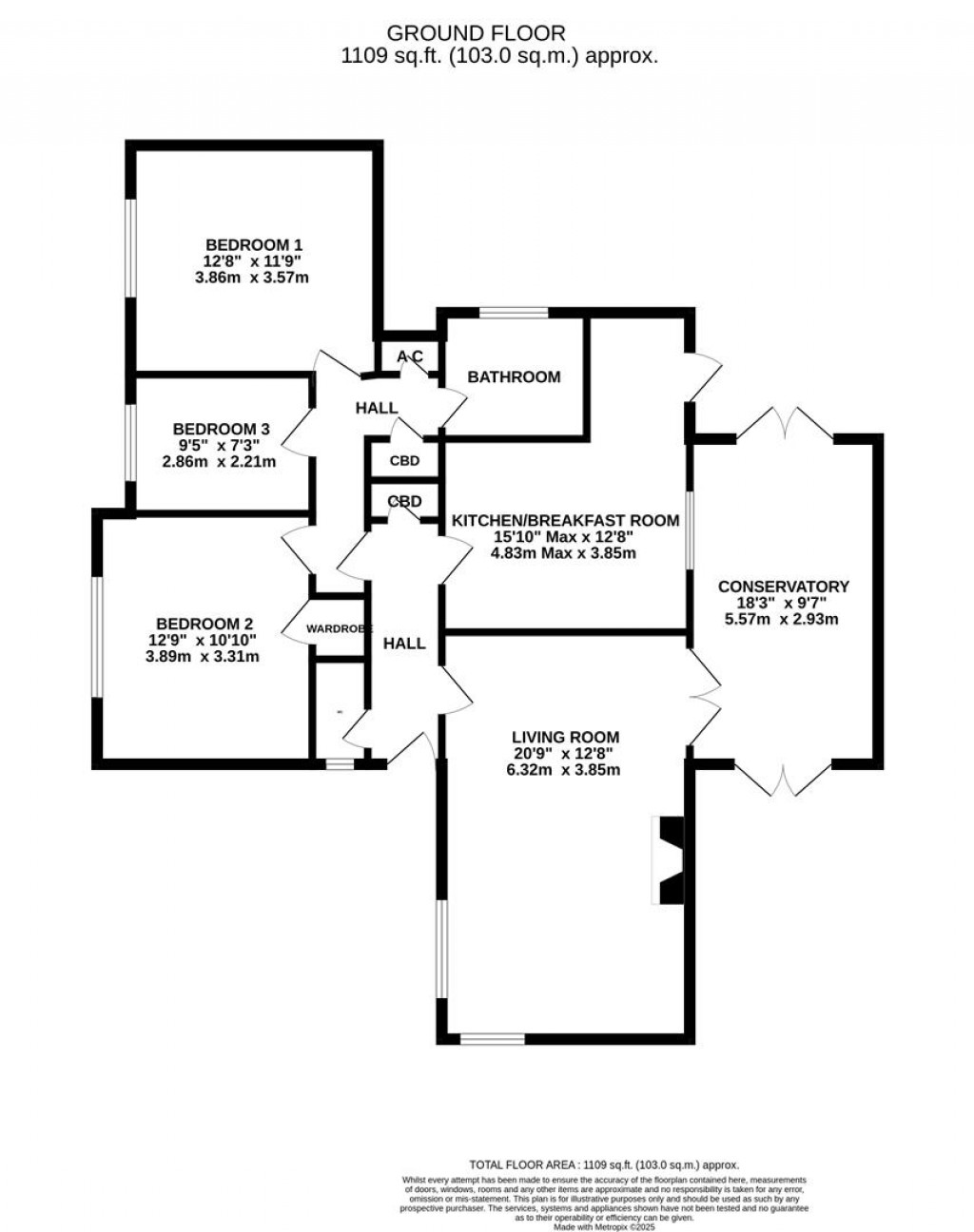 Floorplans For Bradfords Lane, Newent
