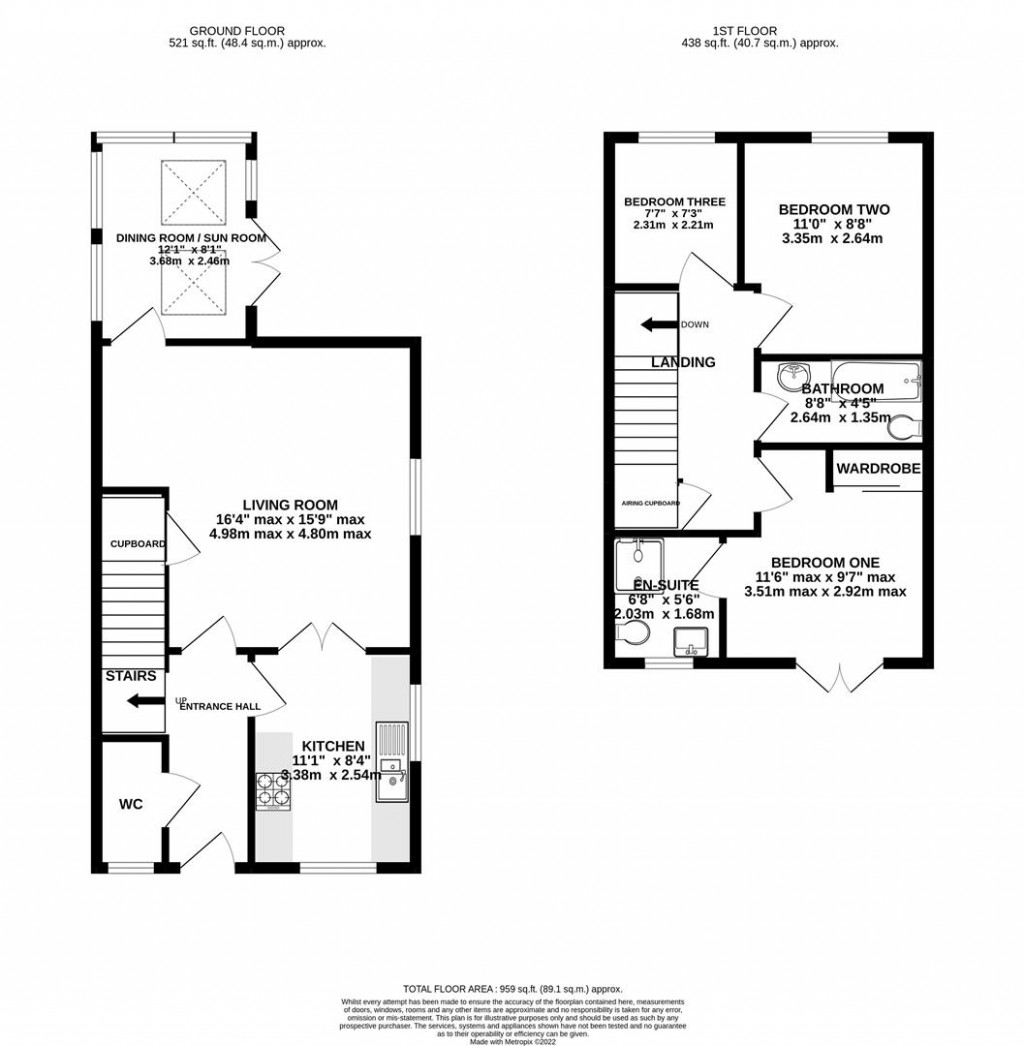 Floorplans For Mainsail Lane, Hempsted, Gloucester