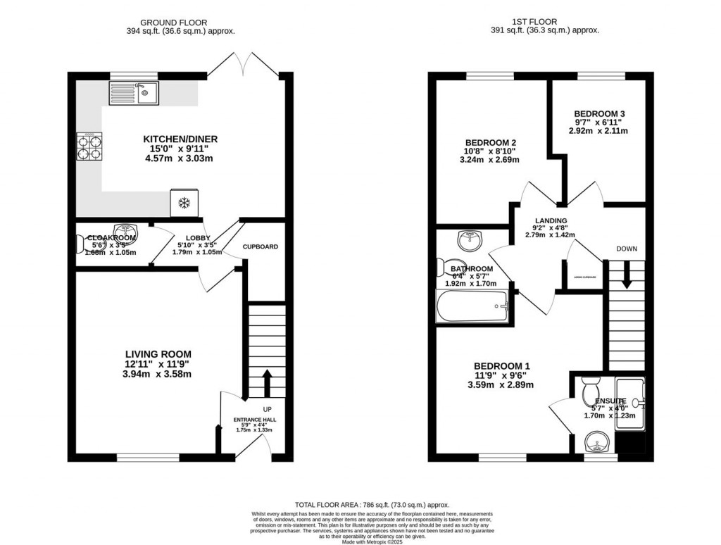 Floorplans For Thomas Tudor Way, Great Oldbury, Stonehouse