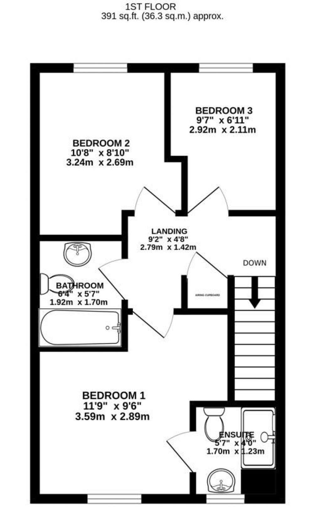 Floorplans For Thomas Tudor Way, Great Oldbury, Stonehouse