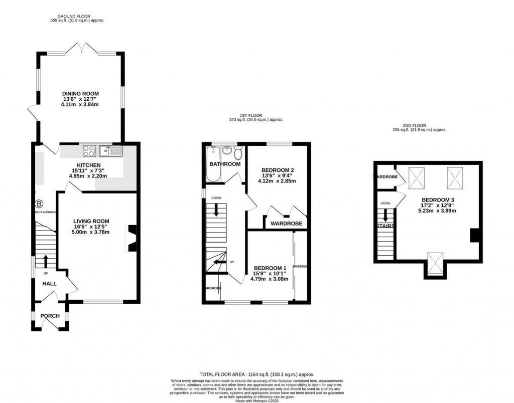 Floorplans For Wells Road, Gloucester