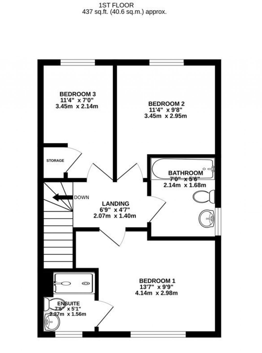 Floorplans For Box Road, Cam, Dursley