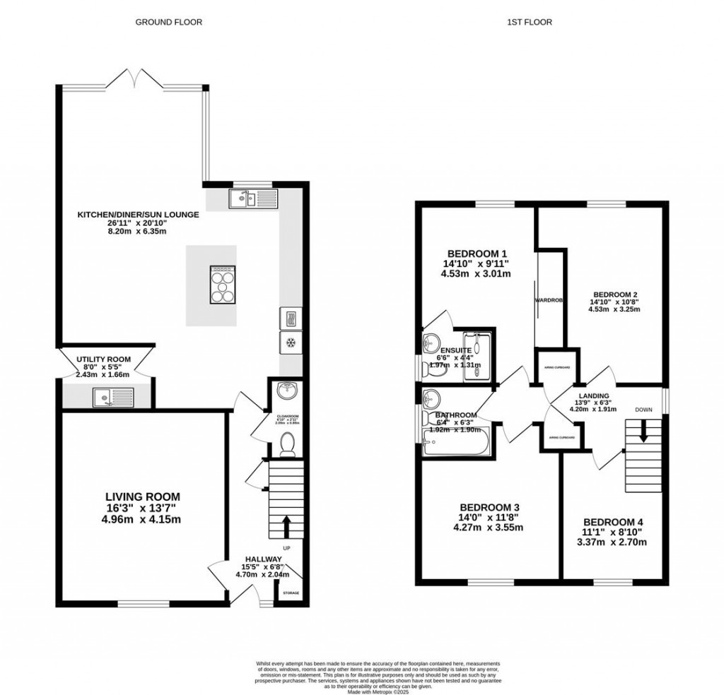 Floorplans For Upton's Garden, Whitminster, Gloucester