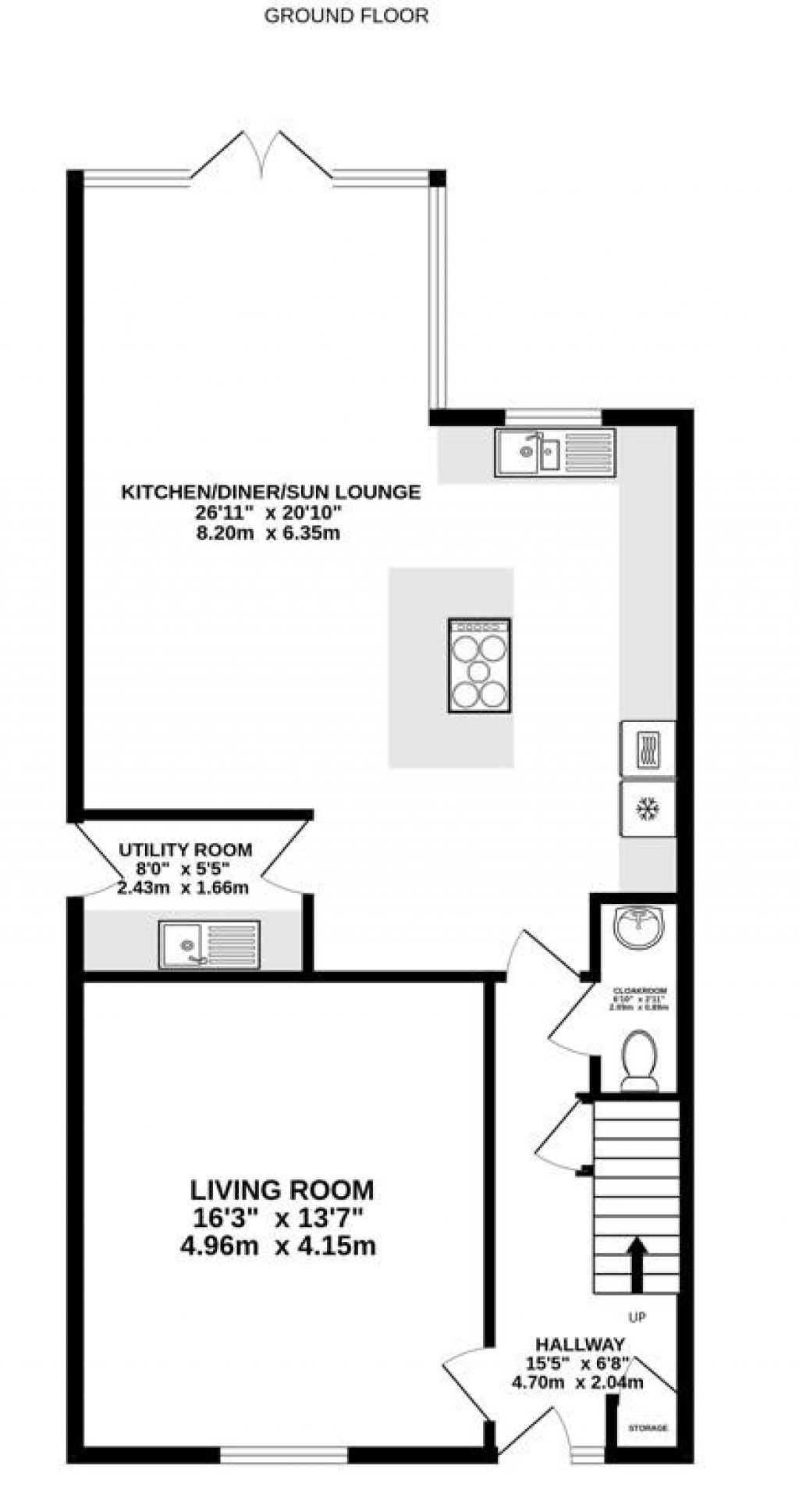 Floorplans For Upton's Garden, Whitminster, Gloucester