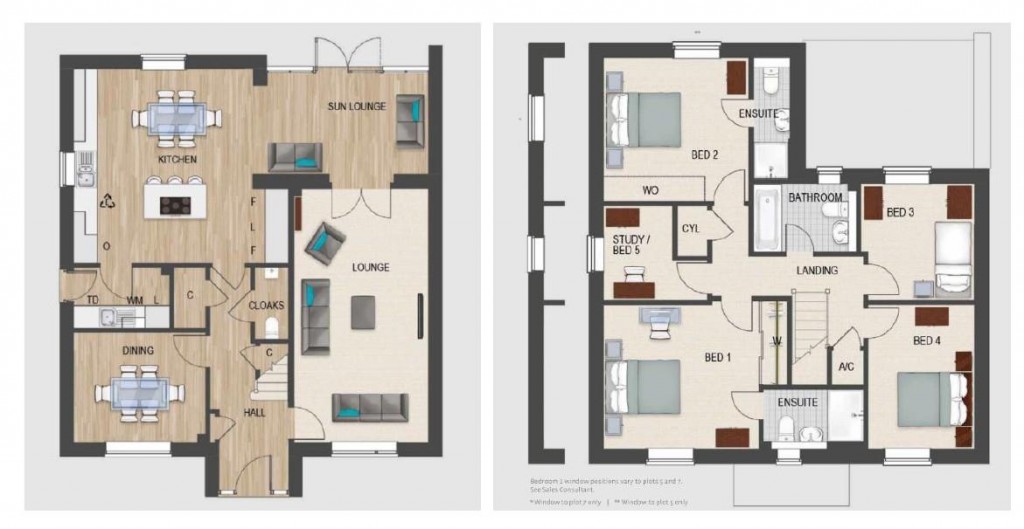 Floorplans For Upton's Garden, Whitminster, Gloucester