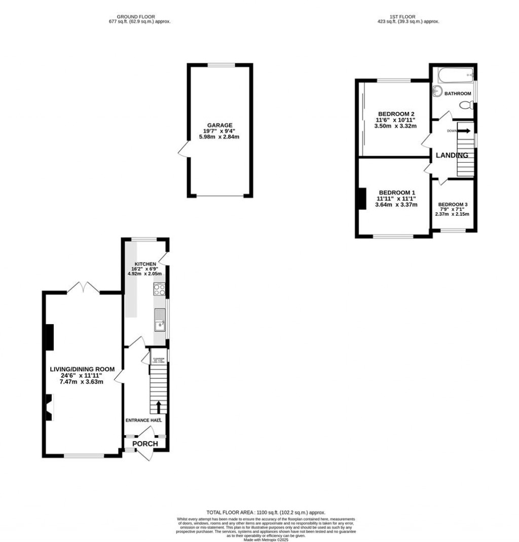 Floorplans For Dinglewell, Hucclecote, Gloucester