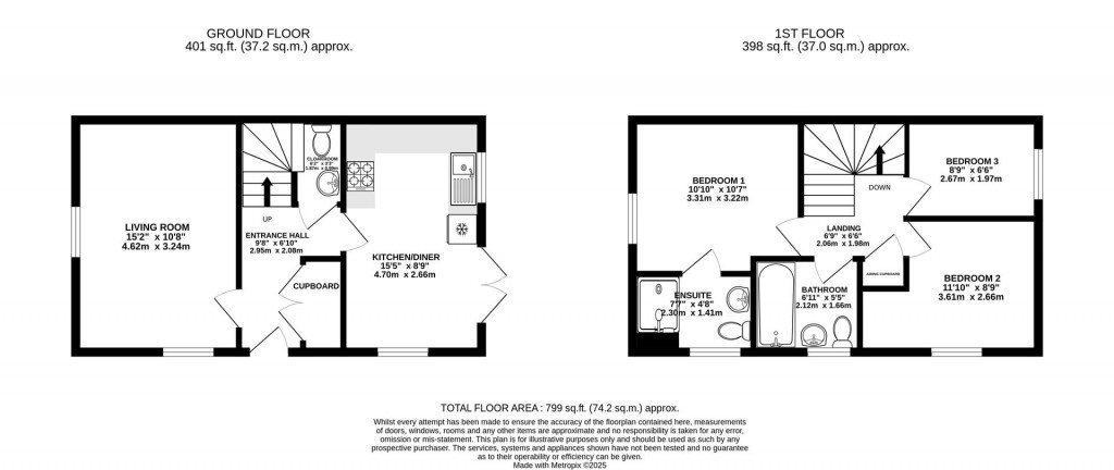 Floorplans For Artemus Silvey Close, Great Oldbury, Stonehouse